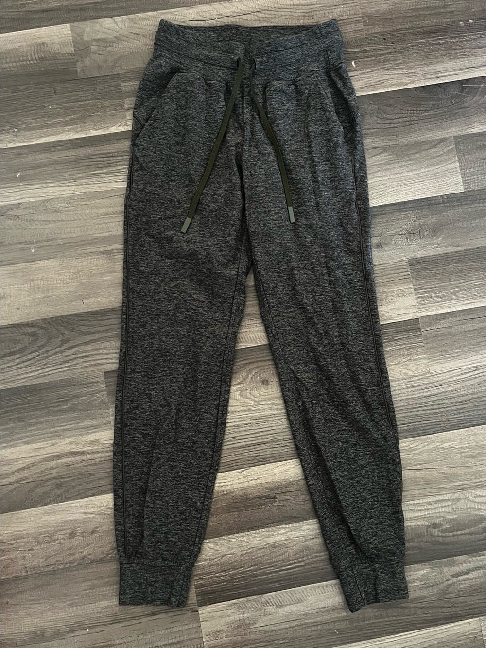 lululemon athletica Dark Heather Grey Drawstring Joggers